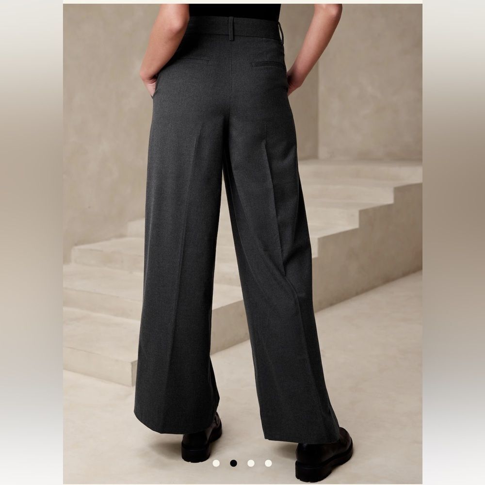 Banana Republic WIDE-LEG FLANNEL TROUSER - Picture 6 of 6